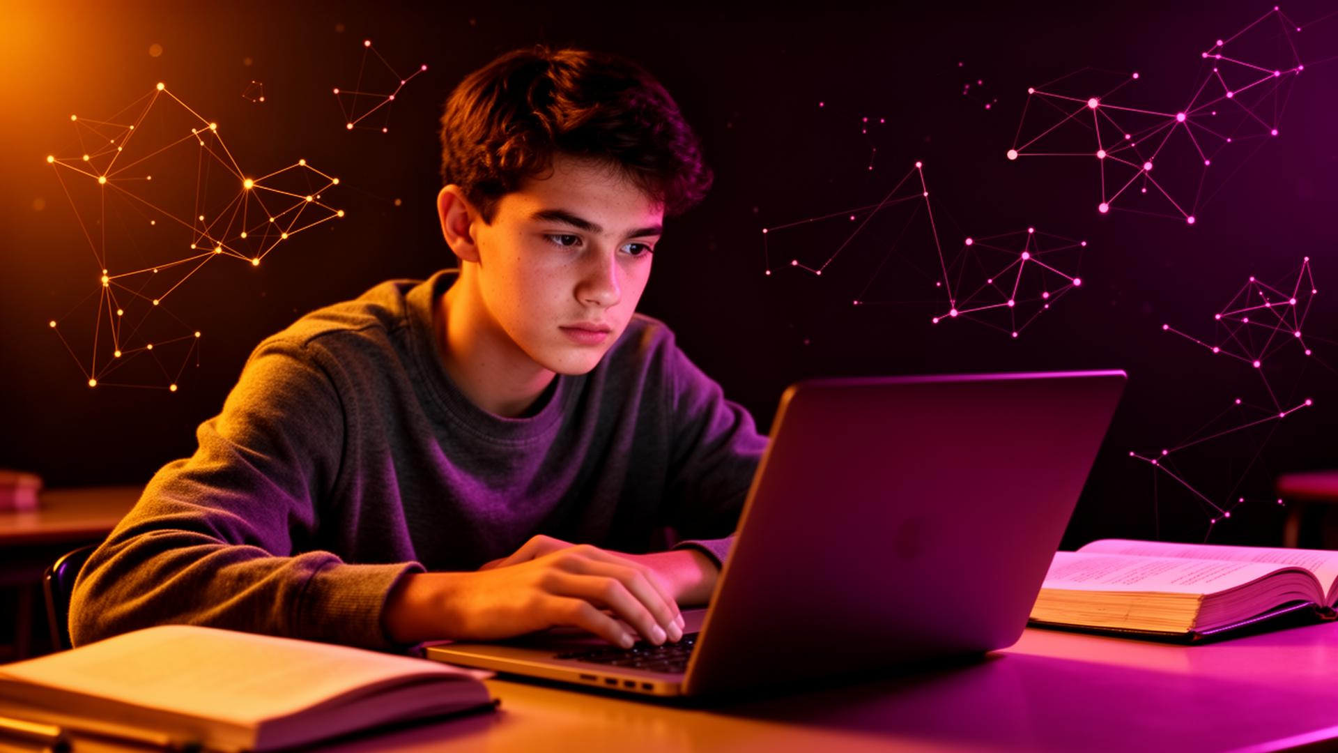 Adolescente preparando-se para o SAT